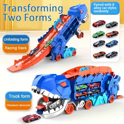 🚗 Transport Dinosaur Truck with Foldable Sliding